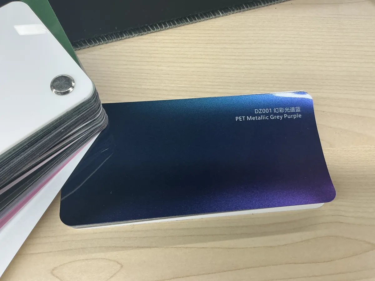 DZ001 CFC color change film swatch