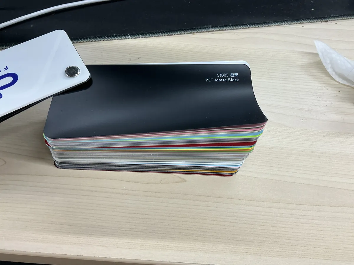 SJ005 PET Piano Nardo Gray (Light) car wrap film swatch