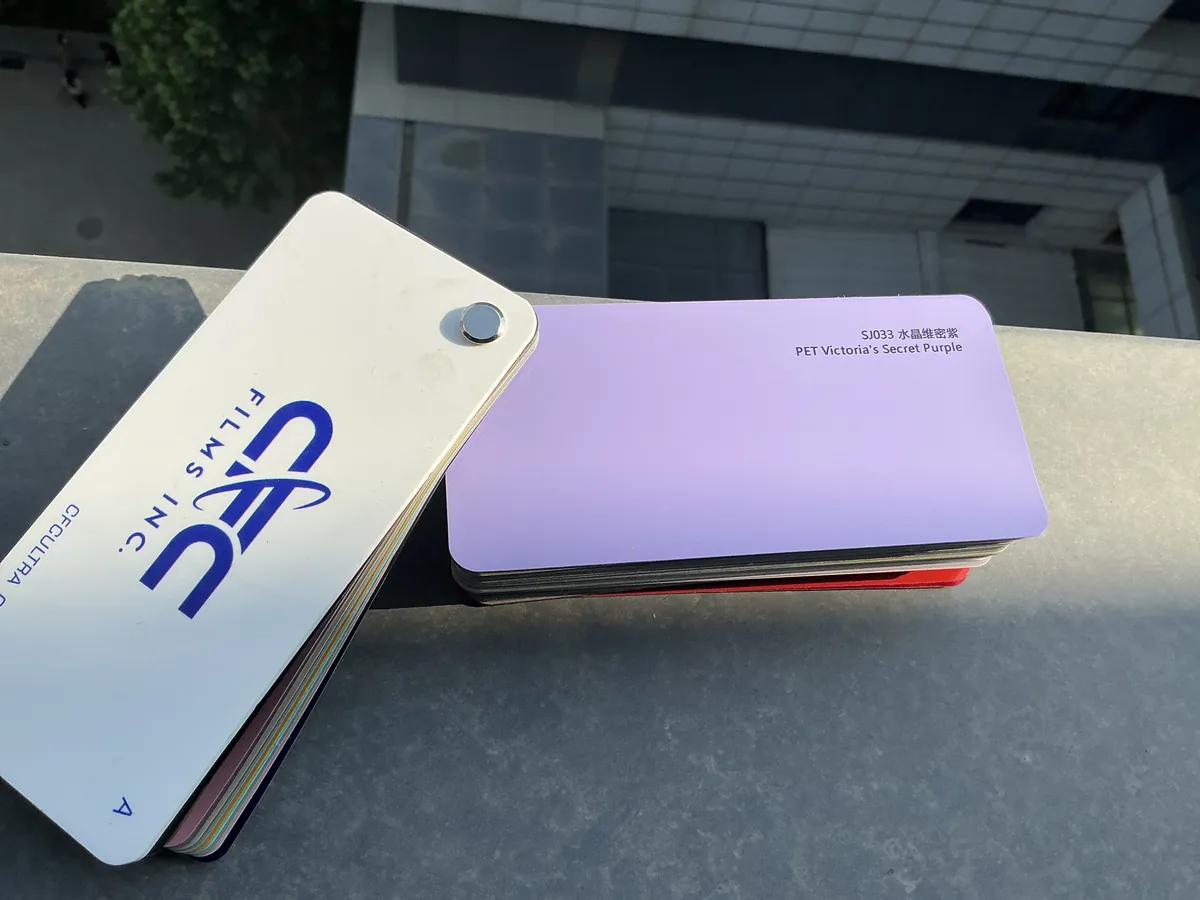 SJ033 PET GT Violet (Porsche) CFC color change film swatch