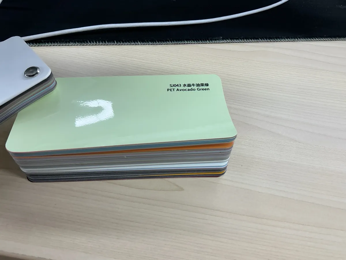 SJ043 PET Sport Gray (Porsche) CFC color change film swatch