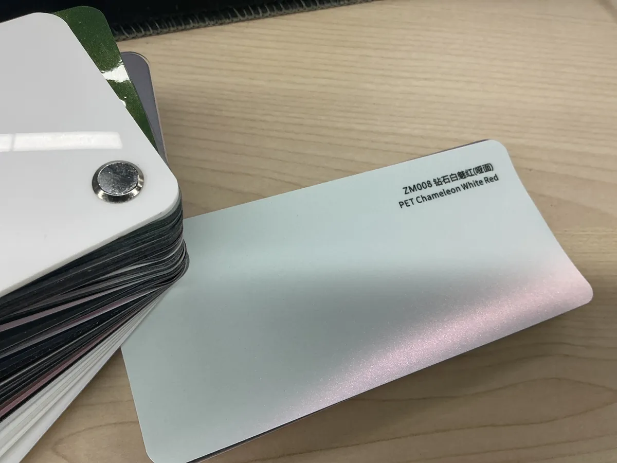 ZM008 CFC color change film swatch