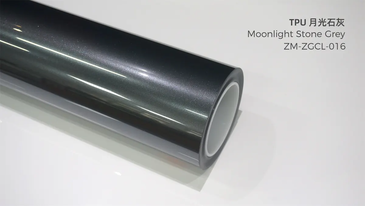 PCU color TPU paint protection film grey sample