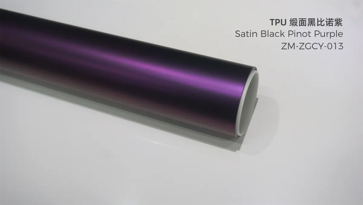 PCU color TPU paint protection film purple sample
